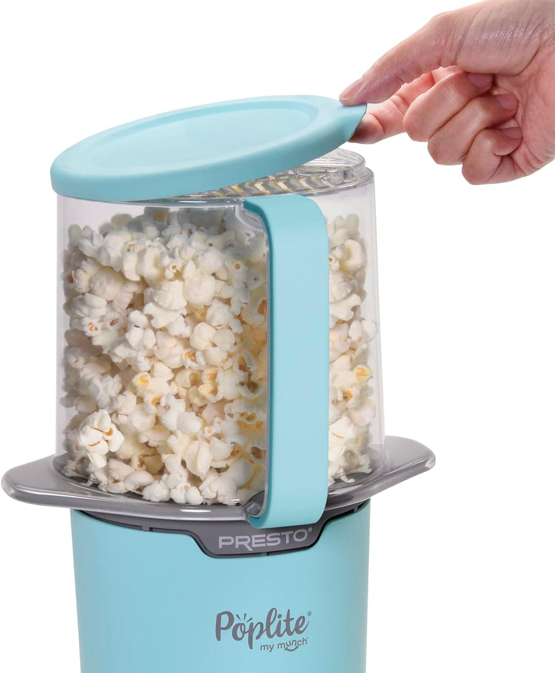 Presto PopLite My Munch Hot Air Popcorn Popper, Personal Sized, 8-Cup Capacity