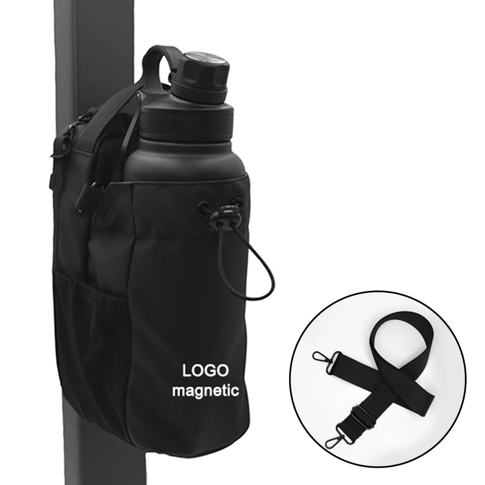 Magnetic Water Bottle Sling Bag: Oxford Gym Pouch for Active Lifestyles