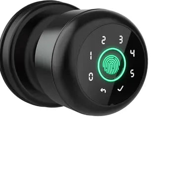 Keyless Entry Biometric Smart Door Knob with Fingerprint Keypad and App Control