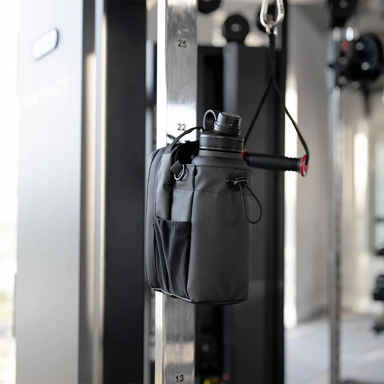 Magnetic Water Bottle Sling Bag: Oxford Gym Pouch for Active Lifestyles