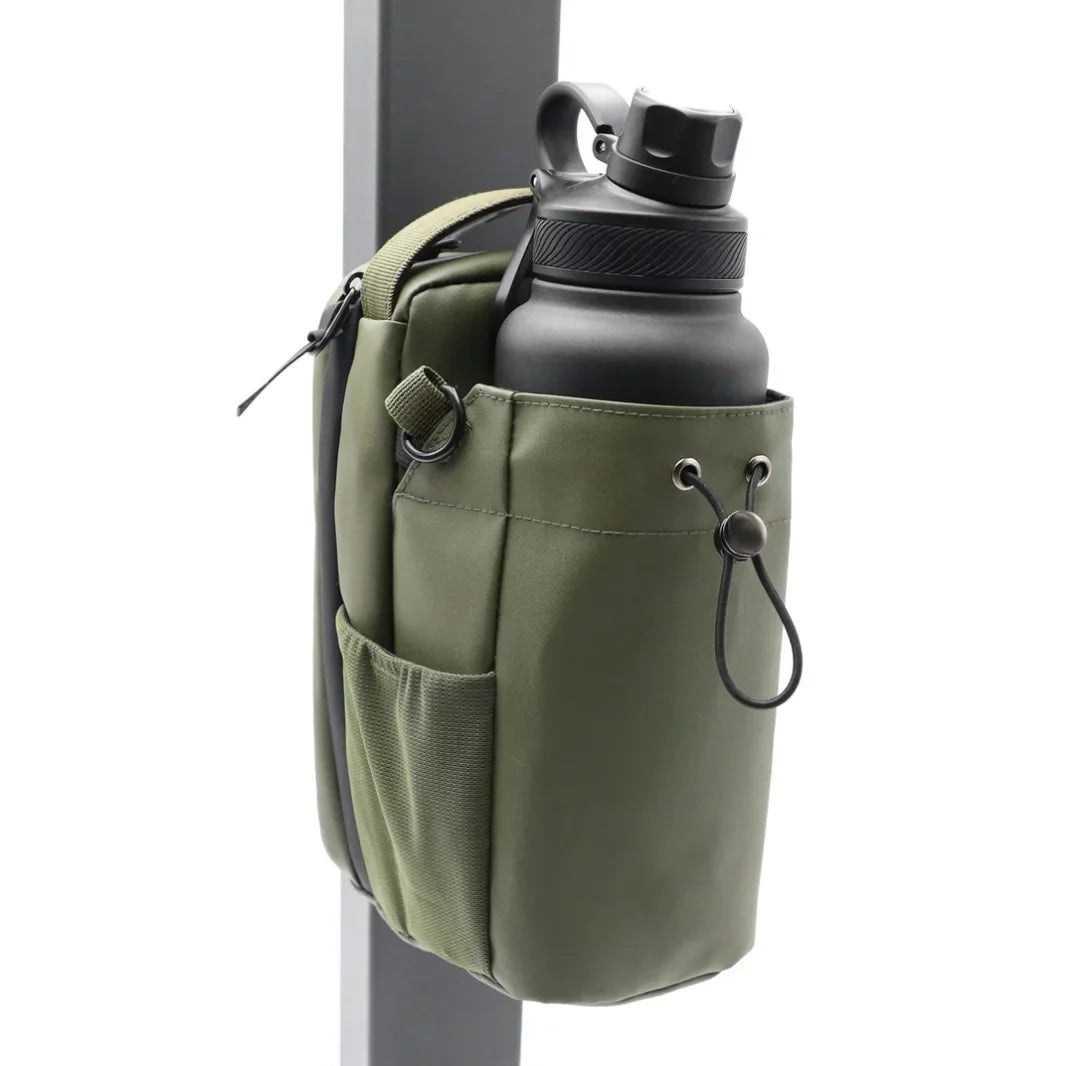 Magnetic Crossbody Gym Bag, Water Bottle Holder, Travel Sports Pouch