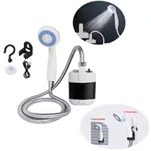 Douche de camping portable pour camping-car, pompe de douche électrique rechargeable par USB pour le camping, le lavage, le jardinage, le nettoyage des animaux de compagnie
