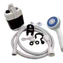 Douche de camping portable pour camping-car, pompe de douche électrique rechargeable par USB pour le camping, le lavage, le jardinage, le nettoyage des animaux de compagnie